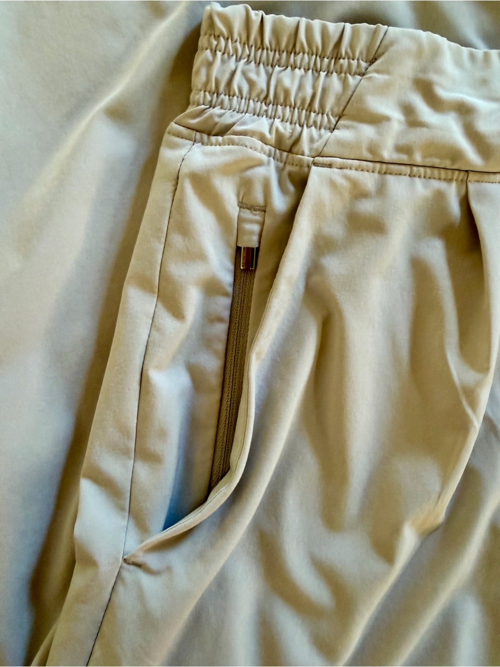 Athleta Brooklyn Wide Leg Crop Pant Color Stone Stretch Trouser plus size 12 - Picture 5 of 12